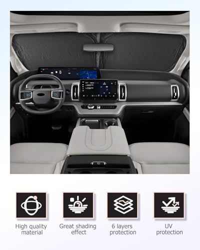 Windshield Sun Shade Windshield Sunshade for Expedition (2023-2027 Expedition/Explorer/F250)