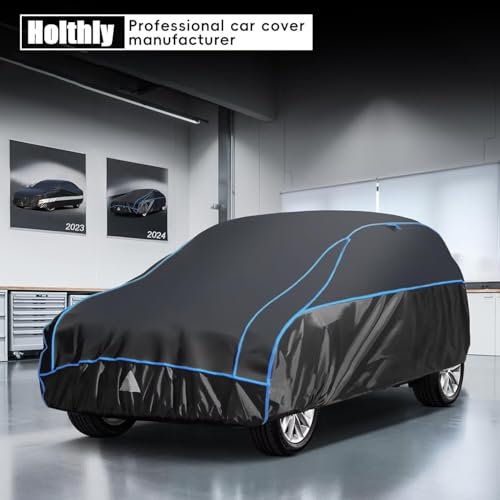 Hail Protector Car Cover for SUV (Black Blue / B7-Length 202 inch to 211 inch)