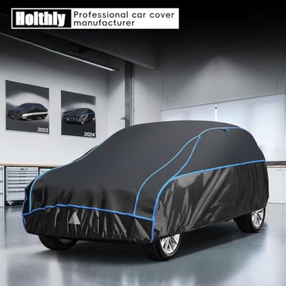 Hail Protector Car Cover for SUV (Black Blue / B6-Length 191 inch to 201 inch)