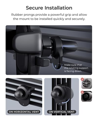 Easy One Touch Advanced Air Vent Car Phone Mount (Advanced)