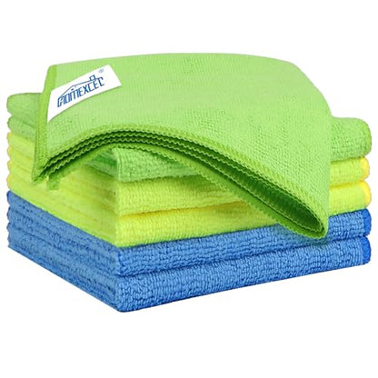 Microfiber Cleaning Cloth 6 Pack (Multicolor / 12.5 x 12.5 Inch)
