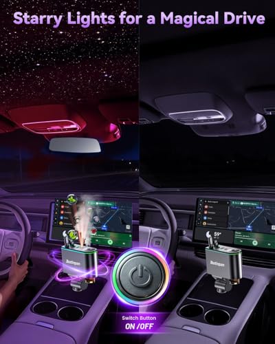 5 in 1 Retractable Car Charger USB C