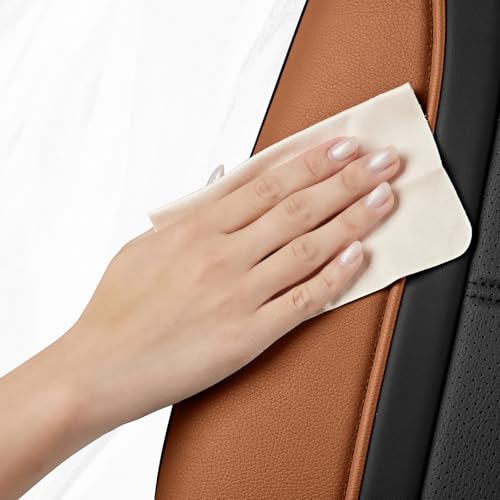 Leather Seat Covers (Brown Front)