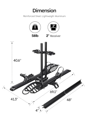 Ebike Rack with Ramp 200 lbs 2 (Ez-Fold 2-Bike Rack with Ramp)