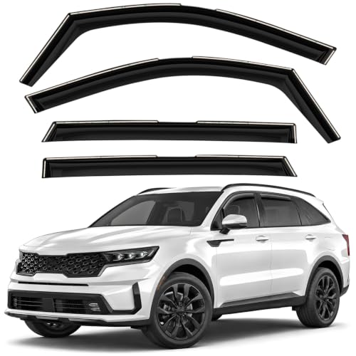 Window Deflectors Smoke Tinted In (For Sorento 21-26)