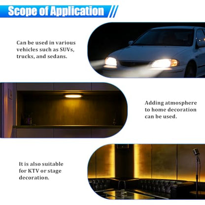 Car Interior LED Lights (Yellow)