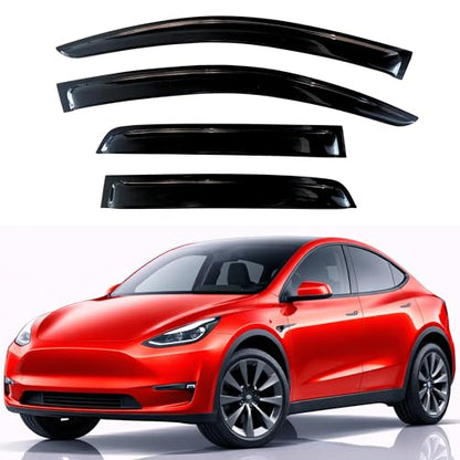 Rain Guards Window Visors for 2020 (2020-2025 Model Y)
