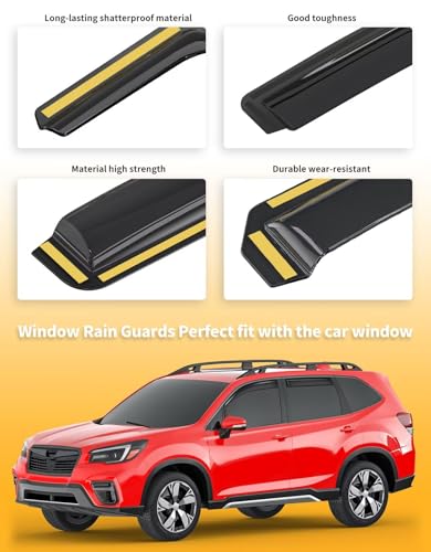 in Channel Window Visors Rain Guards for Subaru Forester 2019 (Fit for 2019-2024 Forester)