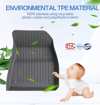 Floor Mats Fits for Tesla Model 3 2023 (3 PCS for Tesla Model 3 2018-2023)