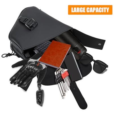 Solo Saddle Bags (Black-Single Buckle / Left Side)