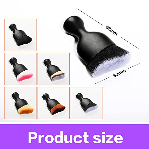 Car Interior Detailing Brush (Black&brown With Cap)