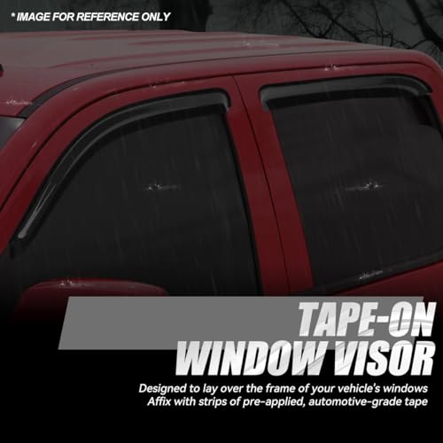 4PCS Tape On Window Visors for 2000 (00-06 Cadillac Escalade/GMC Yukon)