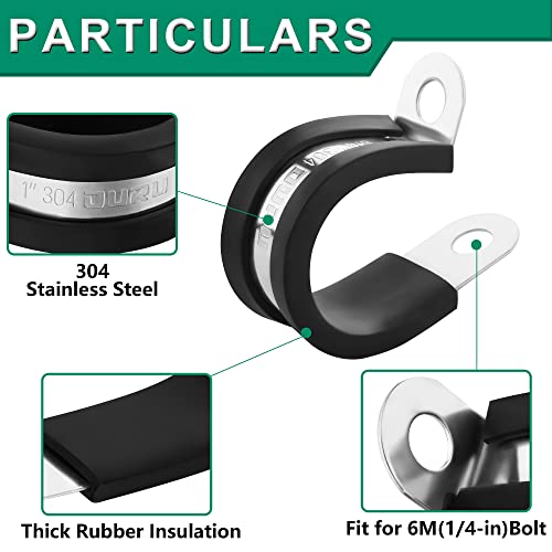 1 8 Inch Cable Clamps (30pcs - 1/8")