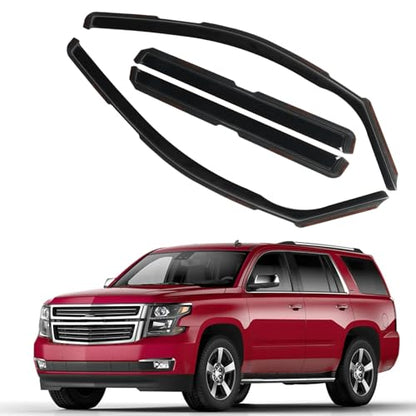 in Channel Rain Guards Fit for 2015 (Fit for 2015-2020 Tahoe/Yukon/Escalade)
