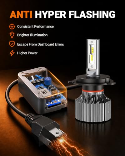 H4 Headbulb Light 2026 Upgrade 80000LM Fog light Super Bright Dual Beam with Eye (H4/HB2)