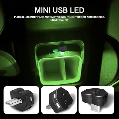 2PCS USB LED Car Interior Atmosphere Lamp