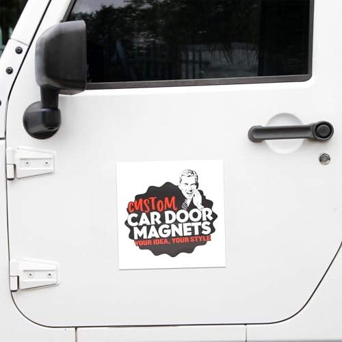 Custom Car Magnet Signs for Advertising and Promotion (12" Square)