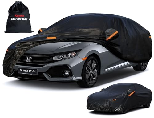 7 Layers Car Cover Custom Fit for Honda Civic Sedan (PE-Black / Custom Fit Honda Civic Sedan/Coupe)