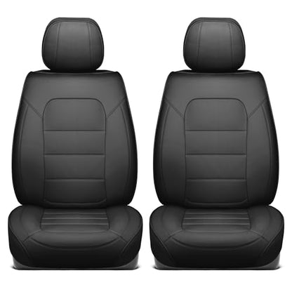 Curated Black Label Napa Leather Seat Covers for Cars & SUVs (Black Label / Front Seats)