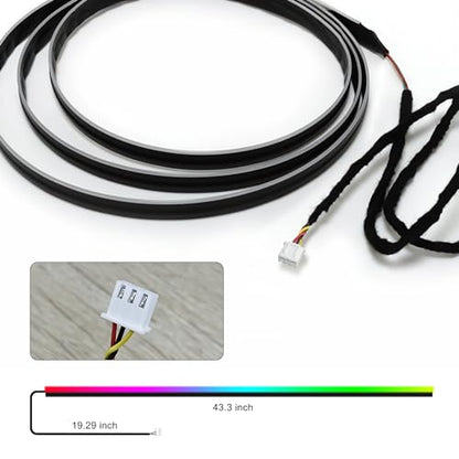 Dreamcolor Acrylic Interior Car LED Strip Light 43 (Dreamcolor 1 Light (43 inch - Only Strip))