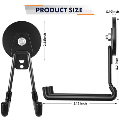Upgraded Magnetic Garage Hooks (Black3pro)