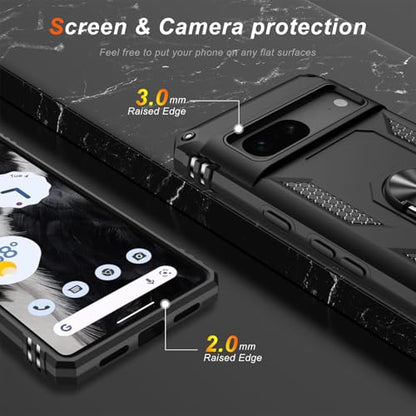 for Google Pixel 7 Case with Screen Protector (Black / Google Pixel 7)
