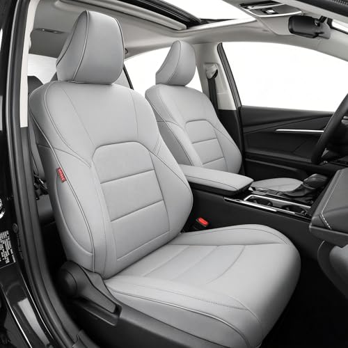Camry Car Seat Covers Custom Fit for Toyota 2025 2026 Camry (Leatherette(Gray) / 2025-2026 Camry Hybrid (Le Se))