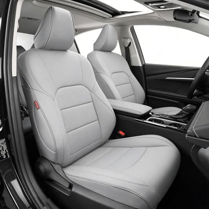 Camry Car Seat Covers Custom Fit for Toyota 2025 2026 Camry (Leatherette(Gray) / 2025-2026 Camry Hybrid (Le Se))