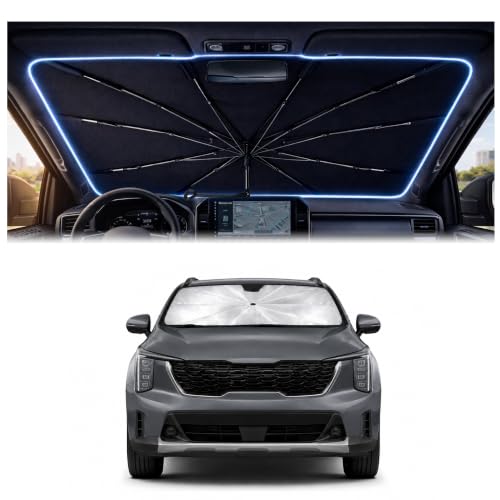 Car Windshield Sun Shade Umbrella for Kia Sorento 2021 (For Kia Sorento 2021-2026)