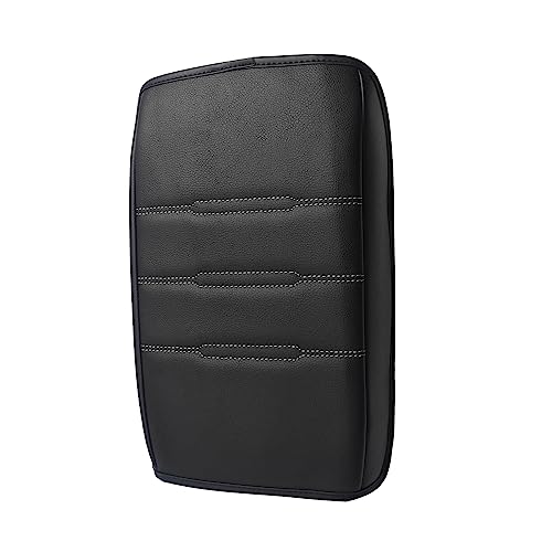 Armrest Cover for Honda CR (11) 23+ |CR-V| Black/White Stitching, Regular)