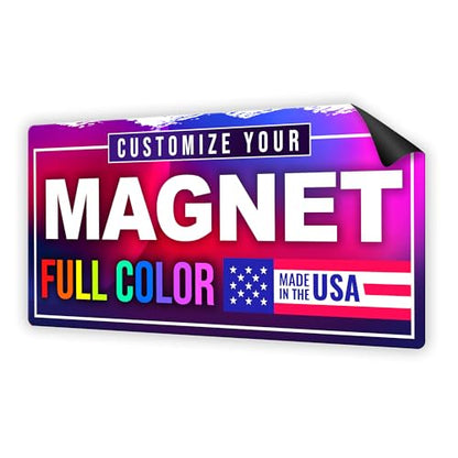 12"x24" Custom Magnet Signs in Full Color for Business and Advertising (1-pack, Rounded Corners)