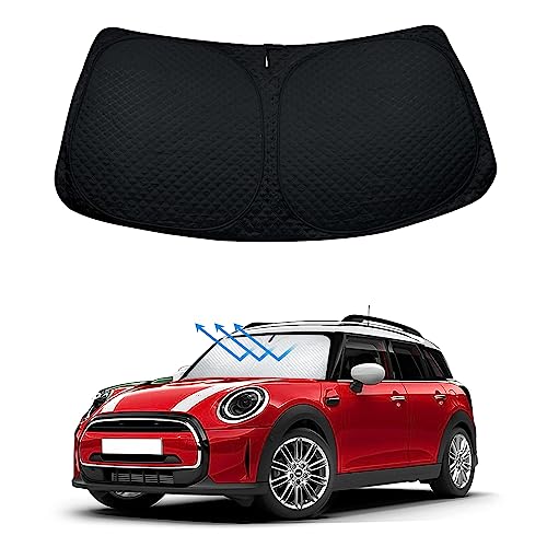Windshield Sun Shade Compatible with Mini Cooper 2015 (for mini cooper F55 2015-2024 - 5 Layer)