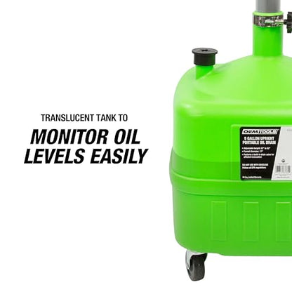 9 Gallon Oil Drain Pan with Adjustable Funnel (9 gallon)