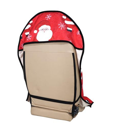 Car Seat Cover Protector Front Seats (2Pcs Front Seat Towel / Santa Claus)