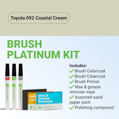 Car Paint Touch Up Brush Kit (Brush - Platinum Kit / Coastal Cream)
