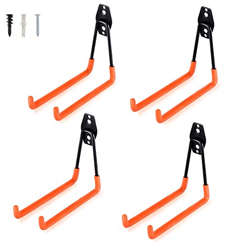 Heavy Duty Steel Garage Storage Hooks (4 X Large U hooks)