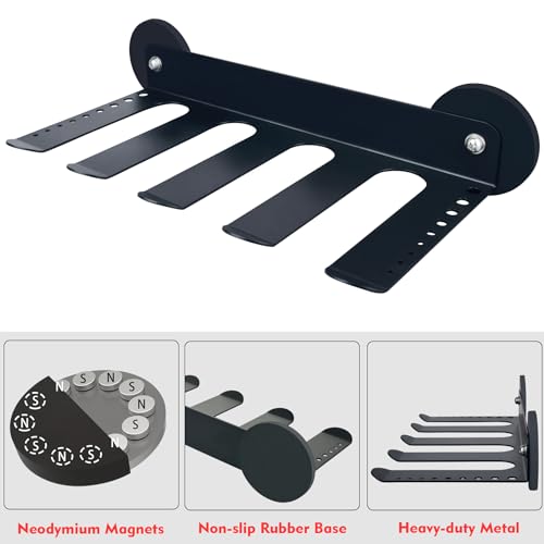 Power Tool Organizers and Storage Garage Drill Drivers Shelves Magnetic Mount 4 Slots (Power Tool Organizer 4 Slots)