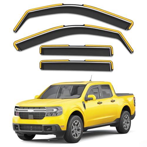 in Channel Window Visors Rain Guards for Ford Maverick 2022 (Fit for 2022-2026 Ford Maverick)