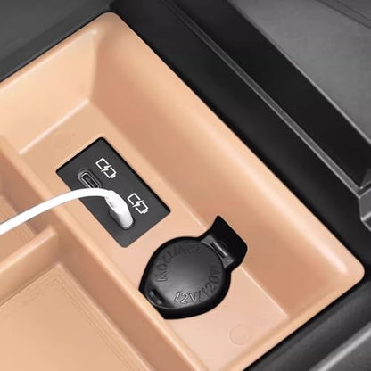 Central Control Armrest Box Storage Box for Lexus ES 21+ (Brown)