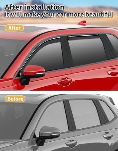 in Channel Window Visors Rain Guards for Honda CR (Fit for 2023-2026 Honda CR-V CRV)