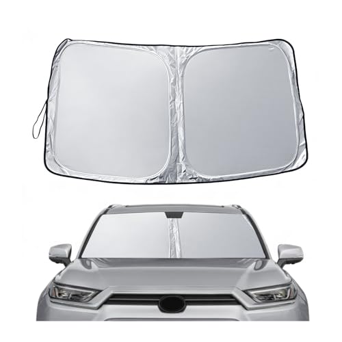 for 2024 2025 2026 Toyota Grand Highlander Windshield Sunshade for 2025 2026 Toyota Grand Highlander Accessories Sunshade Foldable Sun Shield 2025 2026 Grand Highlander Sunshade Sun Protector (2024-2026 Grand Highlander)