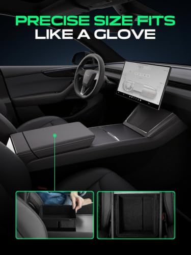 Armrest Upper Tray Center with Sunglass Holder for Tesla (1PC Armrest Upper Tray)