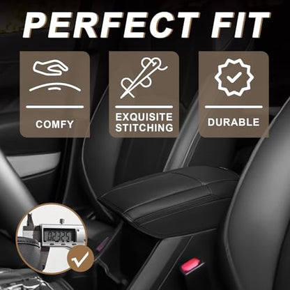 Armrest Cover for Honda Civic 2012 (27) 12-15 |Civic| Black, Regular)