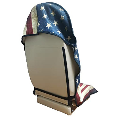 Car Seat Cover Protector Front Seats (1Pcs Front Seat Towel / American Flag)