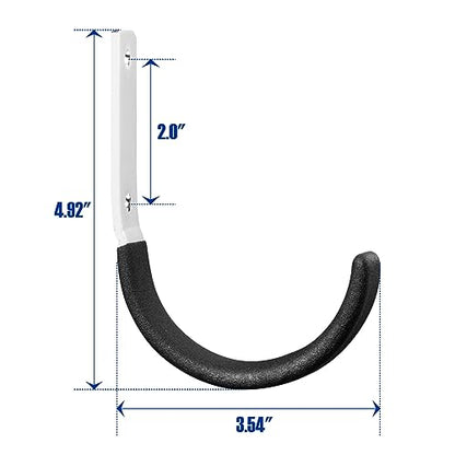 Heavy Duty Steel Garage Hooks (Black 8 Pack)