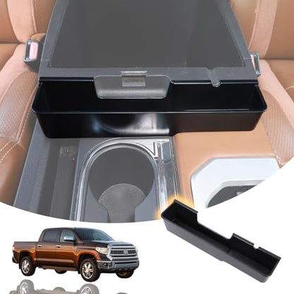 Car Center Console Armrest Box Storage Box Organizer Compatible with Toyota Tundra 2014