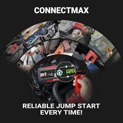 JT400 Jump Starter with Battery Tester (Red)