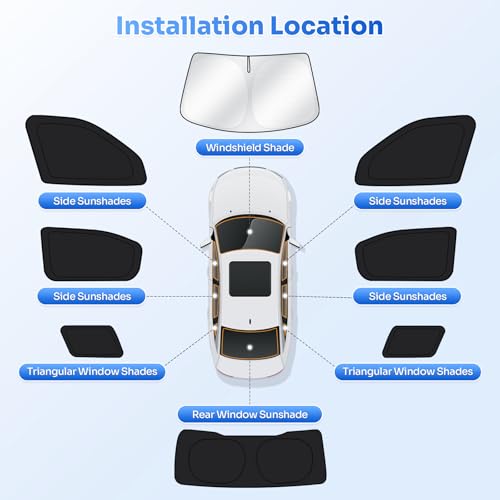 Window Shades for 2017 (GMC Acadia 2017-2023)