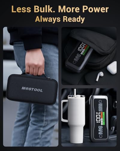 M6 4000A Jump Starter with Smart HD Display (Gray / 4000A)