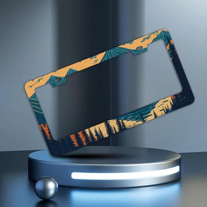 Mountains Forest License Plate Frames (Mountains Forest)